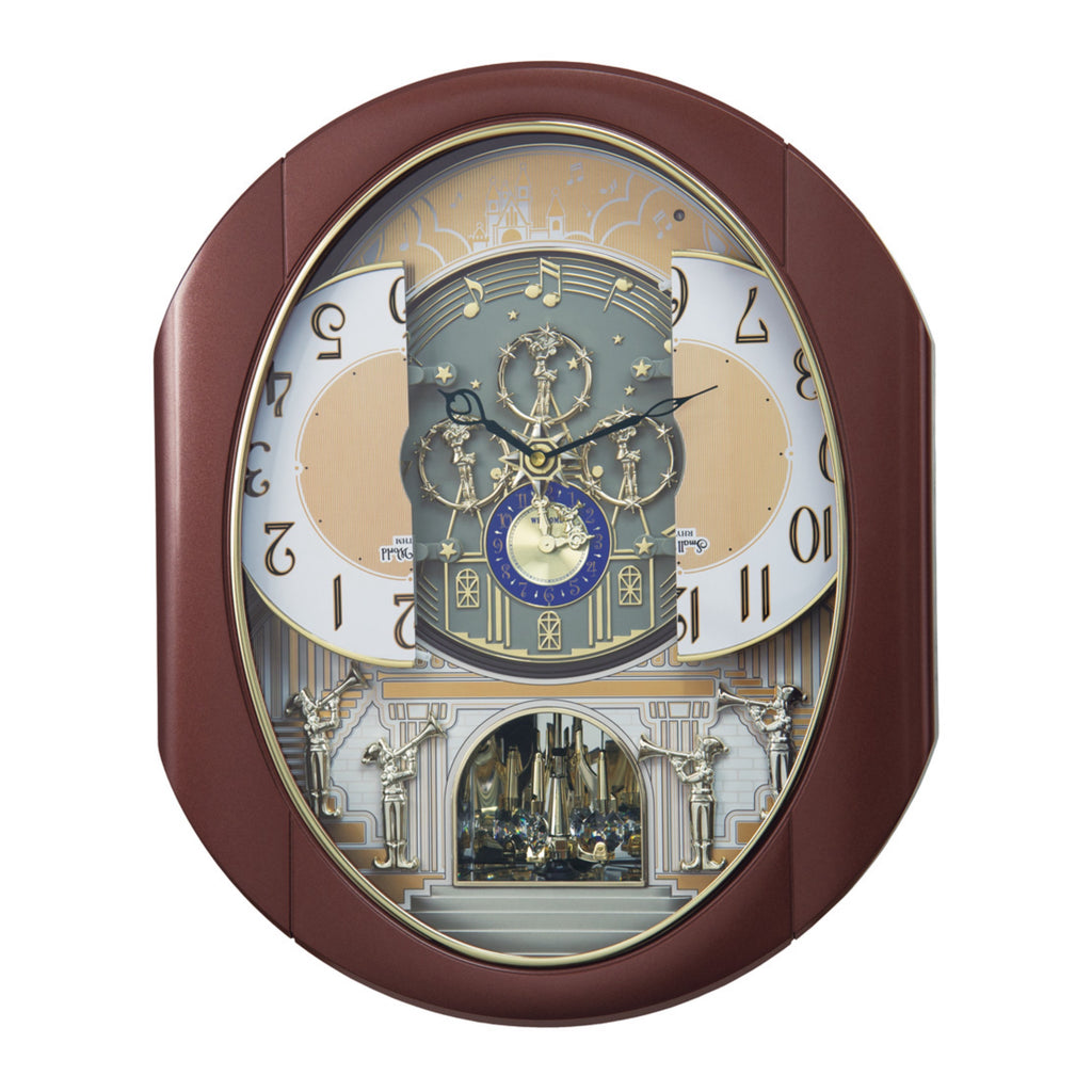 Rhythm “Palacio” Moving Dial Magic Motion Musical Wall Clock - 4MH439WU06