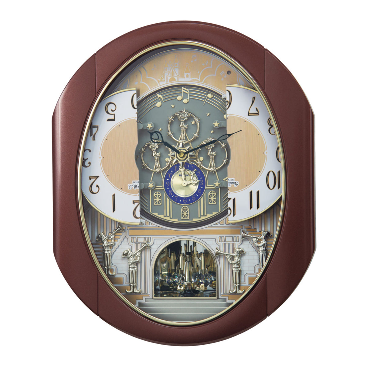Rhythm “Palacio” Moving Dial Magic Motion Musical Wall Clock - 4MH439WU06