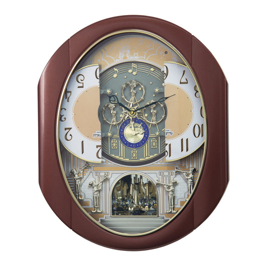 Rhythm “Palacio” Moving Dial Magic Motion Musical Wall Clock - 4MH439WU06