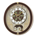 Seiko QXM291BRH "Spring Dance" Melodies in Motion Dancing Dial Musical Wall Clock with 18 Songs