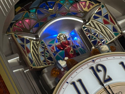 Seiko QXM223BRH "Classic Dropping Dial" Melodies in Motion Musical Moving Wall Clock