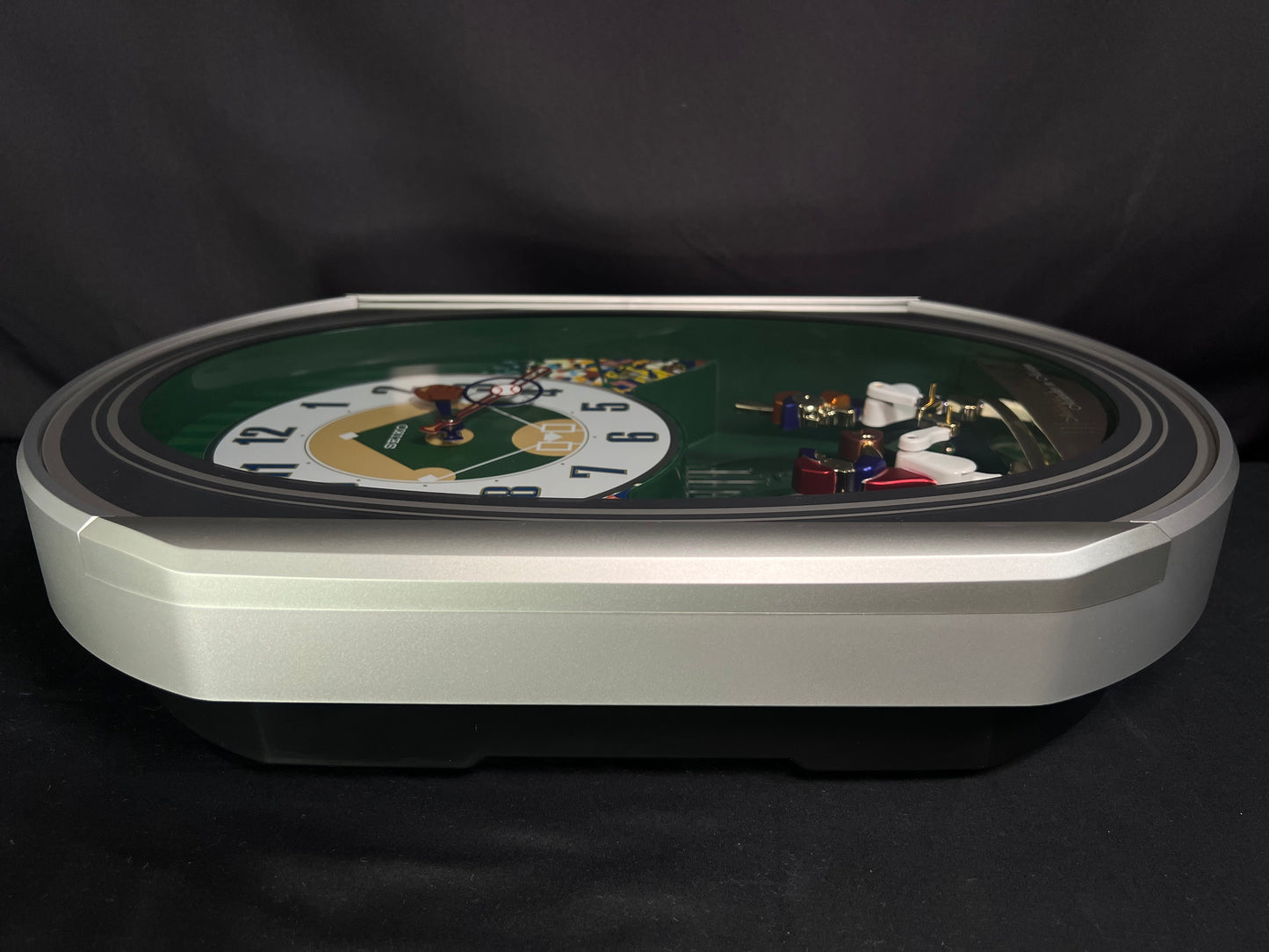 Seiko QXM256SRH "Baseball" Melodies in Motion Musical Moving Wall Clock with Americana Music