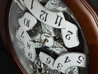 Rhythm "Anthology Espresso" Magic Motion Musical Wooden Wall Clock with Moving Dial - 4MH869WU06