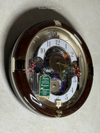 Seiko QXM333BRH "Trumpeting Angels" Melodies in Motion Jaw-Dropping Dial Musical Moving Wall Clock with 13 Songs