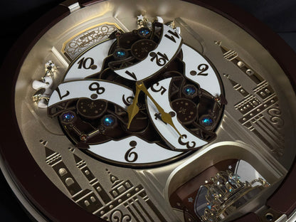 Seiko QXM491BRH "2013 Special Collector's Edition" Melodies in Motion Dancing Dial Musical Wall Clock with '70s Pop Music