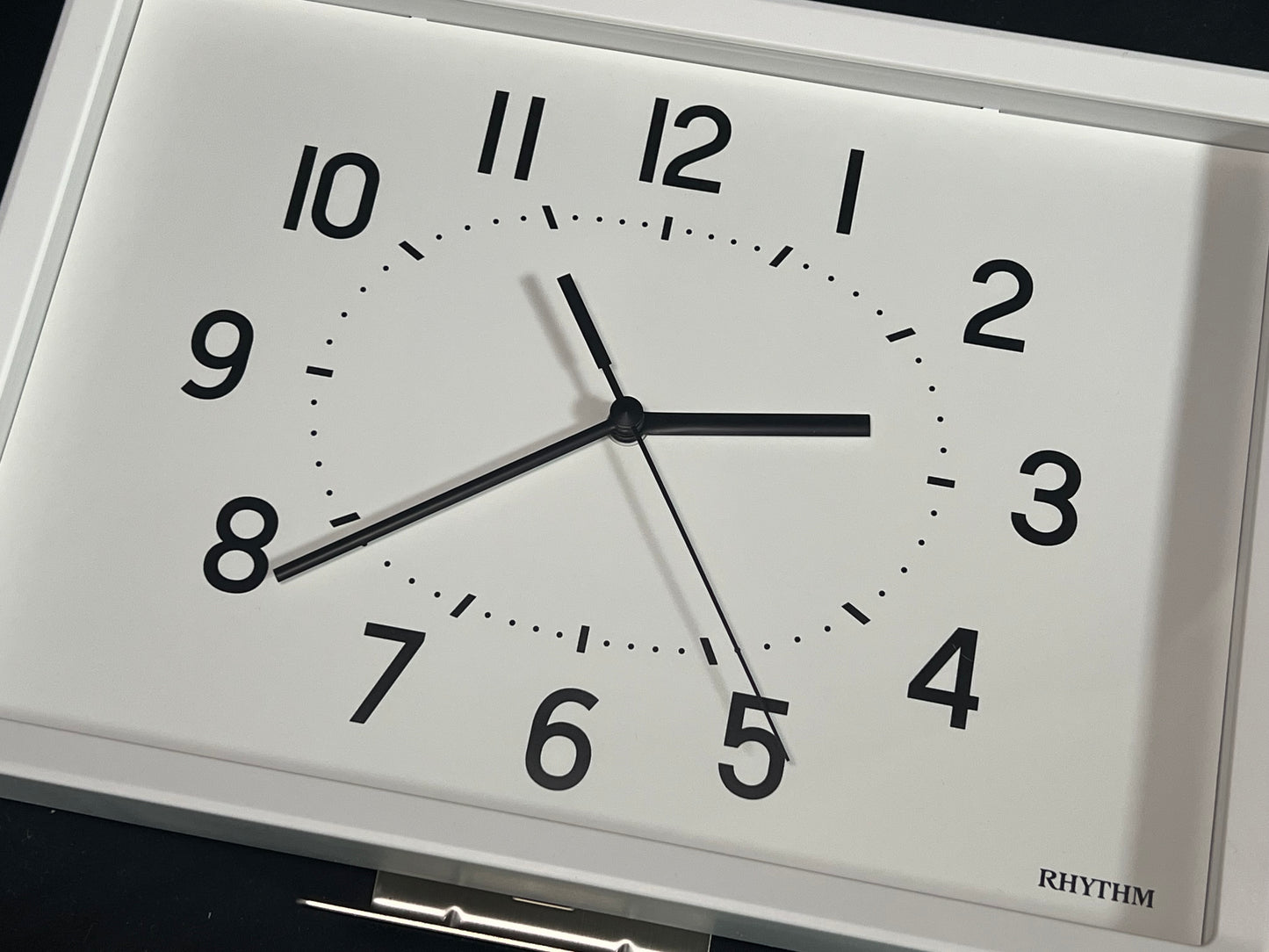 Rhythm “Tanjun” Modern Wall or Table Clock with Quiet Sweep Second Hand - 8MG815SR03