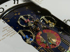 Rhythm “Small World Partage Home (Blue)” Moving Dial Magic Motion Musical Wall Clock with Popular Melodies - 4MH754RH04