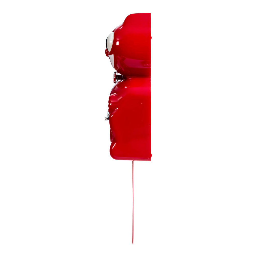 Original Kit-Cat Klock “Retro Red - Kitchen Edition” Limited Edition Novelty Moving Pendulum Wall Clock by California Clock Company - BC-58-RK