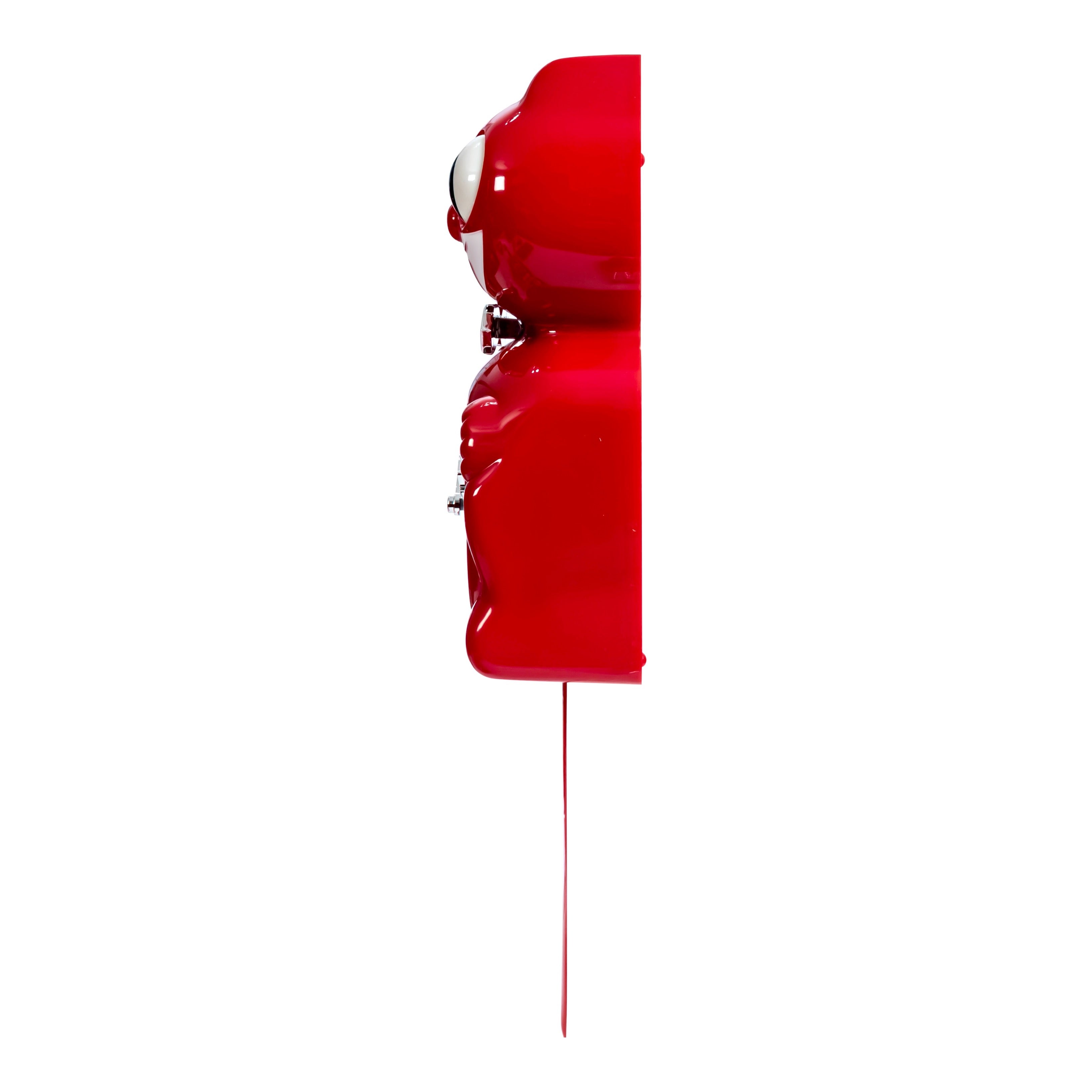 Original Kit-Cat Klock “Retro Red - Kitchen Edition” Limited Edition Novelty Moving Pendulum Wall Clock by California Clock Company - BC-58-RK