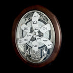 Rhythm "Anthology Espresso" Magic Motion Musical Wooden Wall Clock with Moving Dial - 4MH869WU06