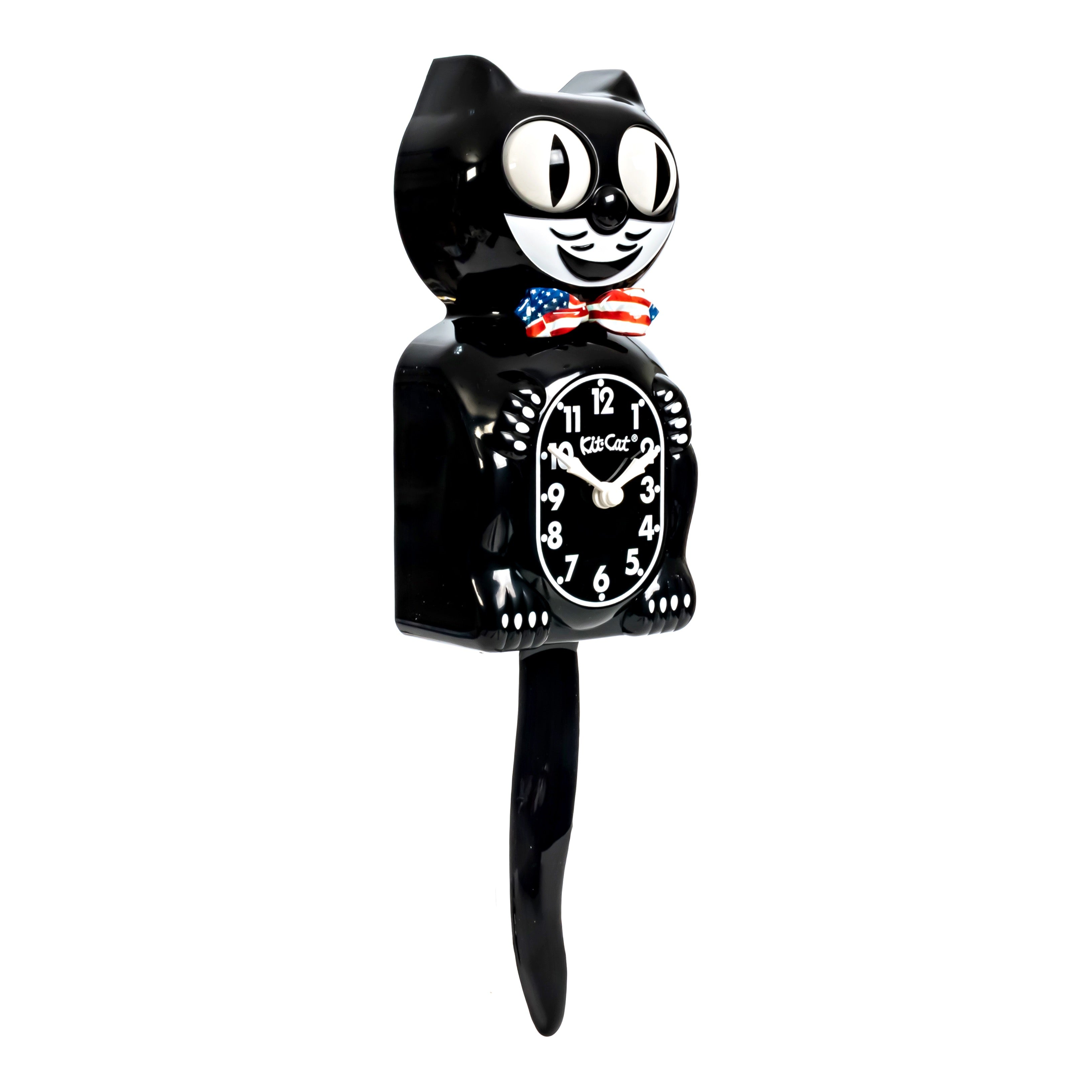 Original Kit-Cat Klock “Stars & Stripes” Limited Edition Novelty Moving Pendulum Wall Clock by California Clock Company - BC-1-USA