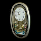 Rhythm "Small World Mènèt 3N" Magic Motion Musical Wall Clock from Japan with Animated Figurines - 4MH740RN19