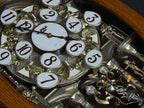 Rhythm "SSS Encore" Magic Motion Musical Wooden Wall Clock with Animated Moving Dial and Popular Melodies - 4MH810-R06
