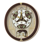 Seiko QXM291BRH "Spring Dance" Melodies in Motion Dancing Dial Musical Wall Clock with 18 Songs