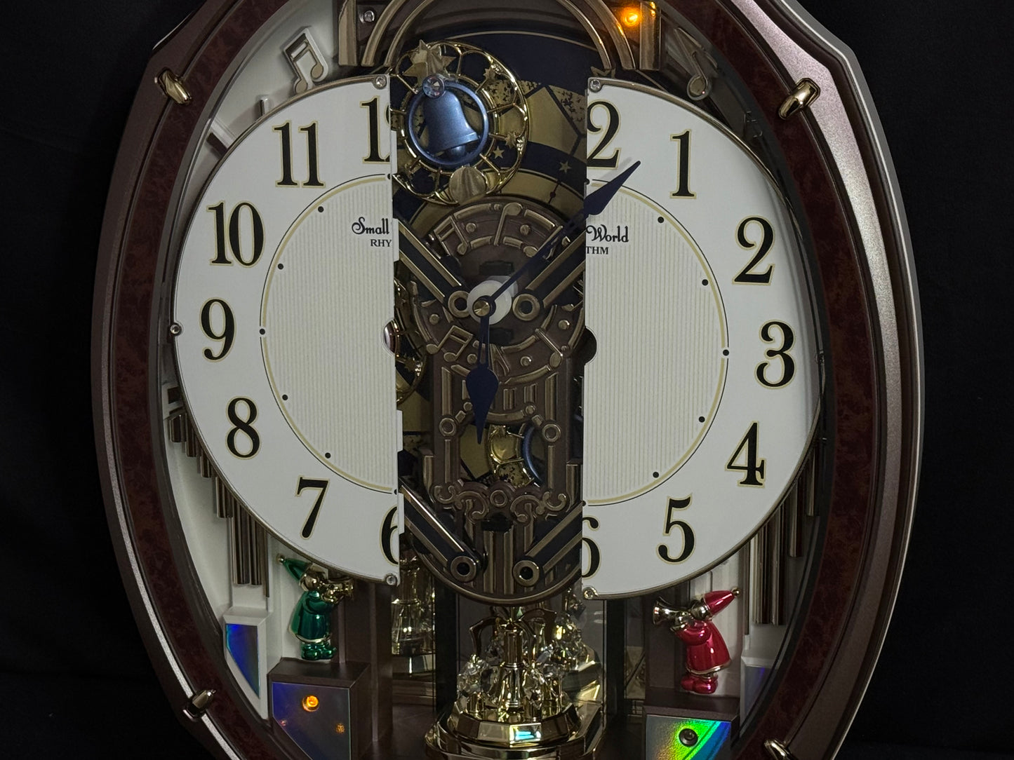 Rhythm "Harmony Blessing" Moving Dial Magic Motion Musical Wall Clock - 4MH423WR23