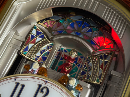 Seiko QXM223BRH "Classic Dropping Dial" Melodies in Motion Musical Moving Wall Clock