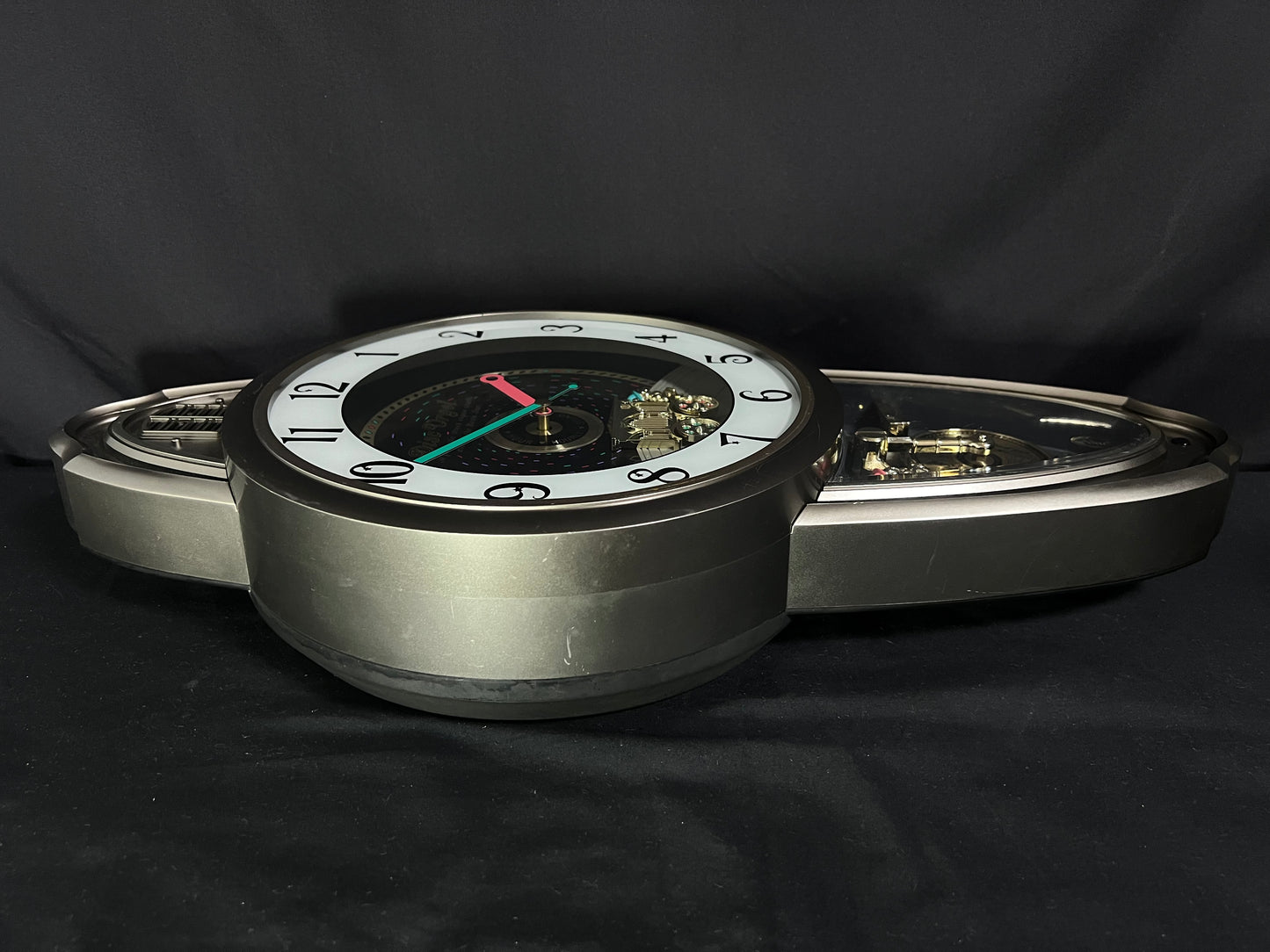 Rhythm "Calliope Phonograph" Magic Motion Musical Wall Clock with Moving Animation - 4MH714RH08