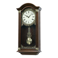 Rhythm “WSM Elyria” Antique-Style Wooden Musical & Chiming Pendulum Wall Clock - CMJ524NR06