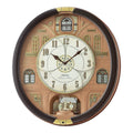 Seiko QXM601BRH “Brooklyn” Melodies in Motion Dancing Dial Musical Wall Clock with 19 Songs