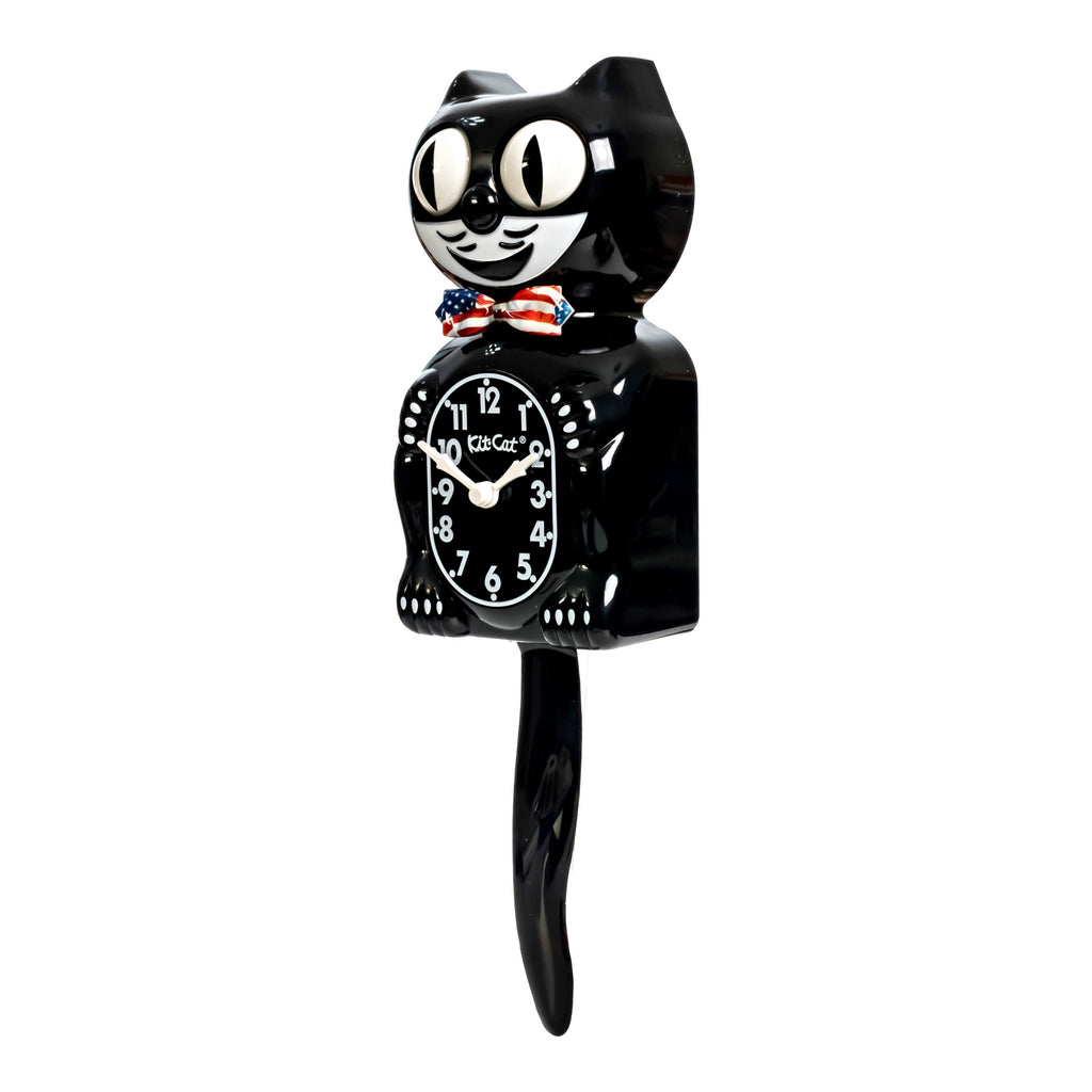 Original Kit-Cat Klock “Stars & Stripes” Limited Edition Novelty Moving Pendulum Wall Clock by California Clock Company - BC-1-USA