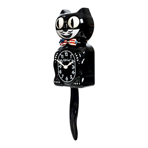 Original Kit-Cat Klock “Stars & Stripes” Limited Edition Novelty Moving Pendulum Wall Clock by California Clock Company - BC-1-USA
