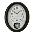 Seiko QXM606NLH "Bluebell" Melodies in Motion Musical Wooden Decorative Pendulum Wall Clock with 18 Songs