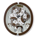 Seiko QXM615BRH “Snow Castle” Melodies in Motion Dancing Dial Musical Wall Clock with 40 Songs
