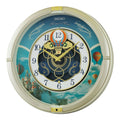 Seiko QXM616SRH “Blue Skies” Melodies in Motion Dancing Dial Musical Wall Clock with 40 Songs
