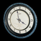 Rhythm “Small World Partage Home (Blue)” Moving Dial Magic Motion Musical Wall Clock with Popular Melodies - 4MH754RH04