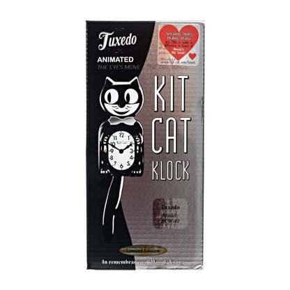 Original Kit-Cat Klock “Tuxedo” Special Commemorative Limited Edition Novelty Wall Clock by California Clock Company - BCW-01