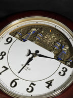 Rhythm “Small World Ceremony 3” Magic Motion Musical Wall Clock with Moving Figurines and Surprise Dial Animation - 4MH652RH06