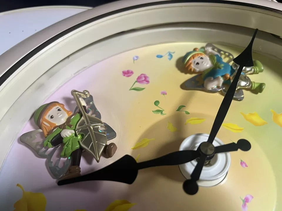 Rhythm “Floral Fantasy” Magic Motion Musical Wall Clock with Surprise Dial Animation and Moving Figurines - 4MH663-R34