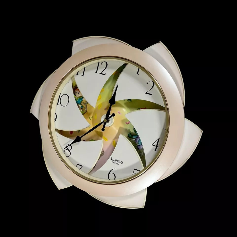 Rhythm “Floral Fantasy” Magic Motion Musical Wall Clock with Surprise Dial Animation and Moving Figurines - 4MH663-R34