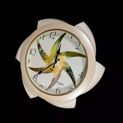 Rhythm “Floral Fantasy” Magic Motion Musical Wall Clock with Surprise Dial Animation and Moving Figurines - 4MH663-R34