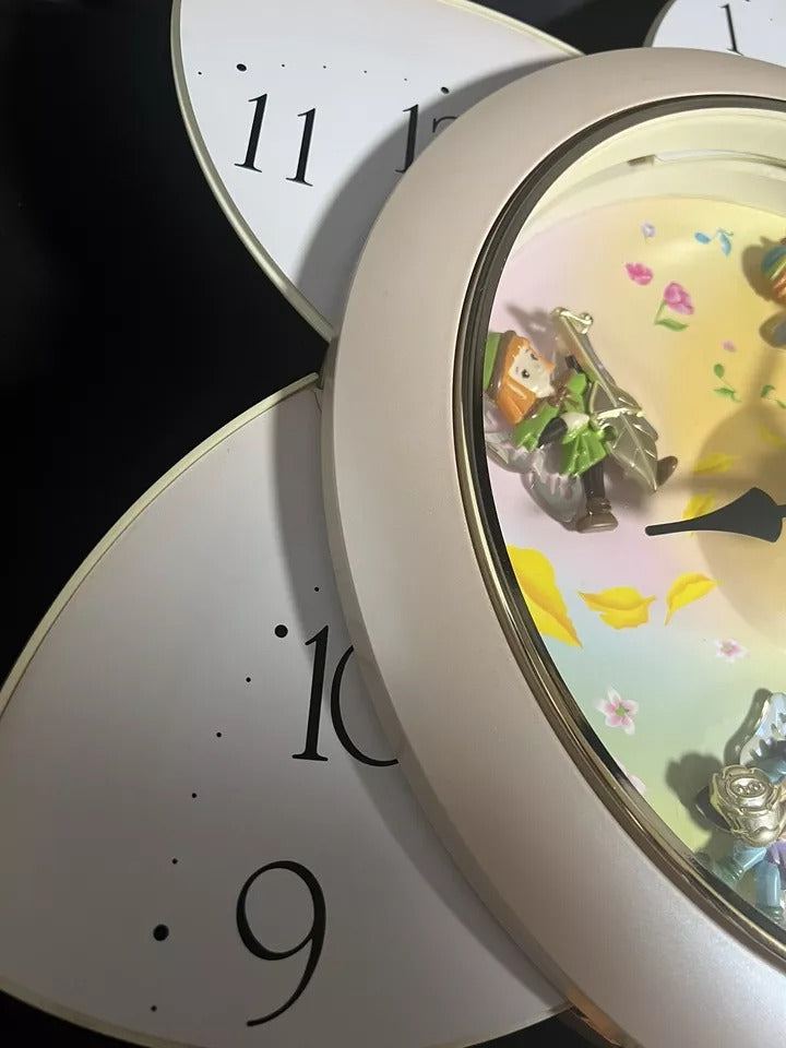 Rhythm “Floral Fantasy” Magic Motion Musical Wall Clock with Surprise Dial Animation and Moving Figurines - 4MH663-R34
