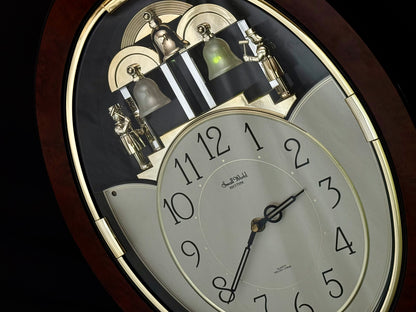 Rhythm "Small World Mènèt 2" Magic Motion Musical Wall Clock from Japan with Animated Figurines - 4MH690RH23
