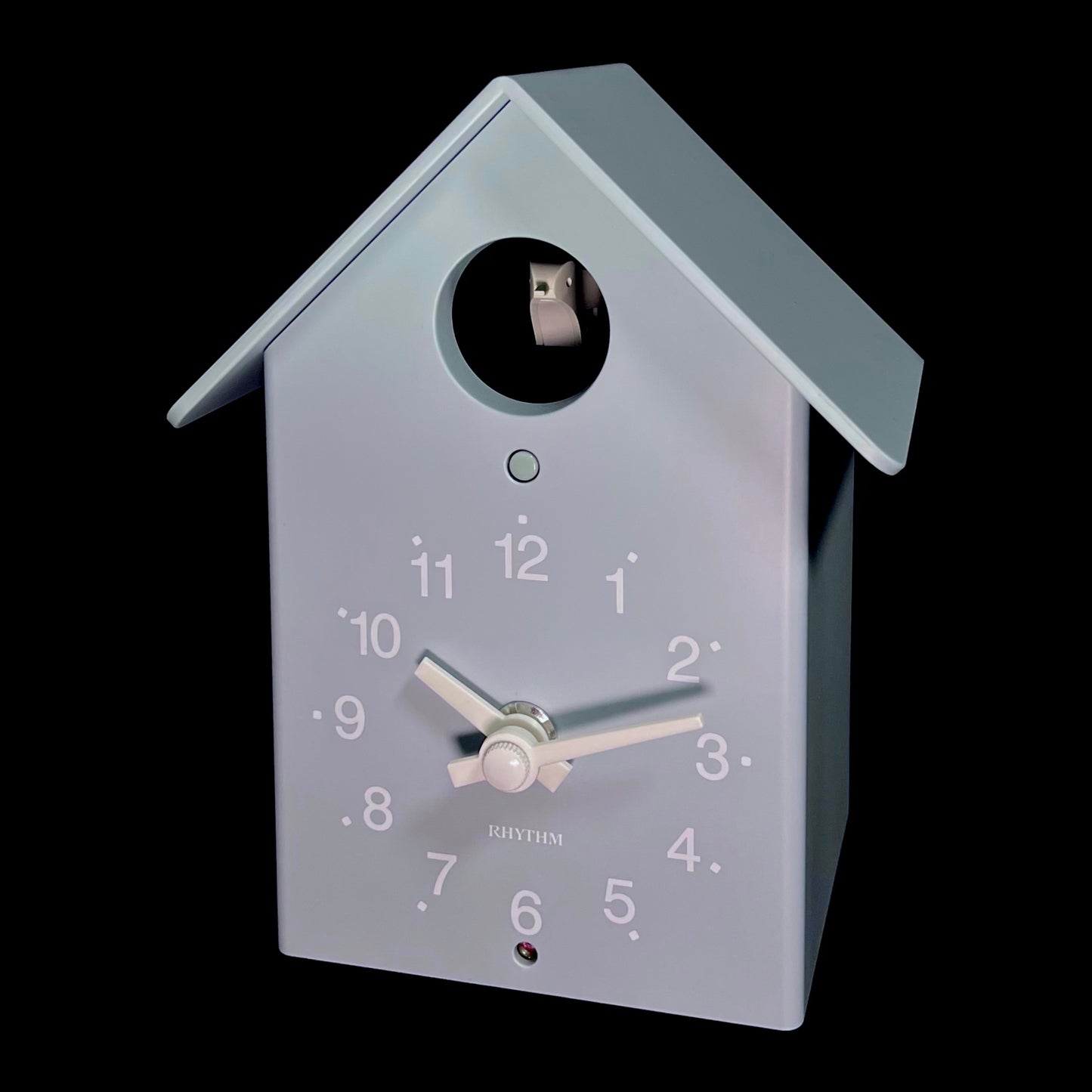 Rhythm “Tori House (Blue)” Modern Wall or Mantel Cuckoo Clock with Real Cuckoo Sound - 4RH797SR04