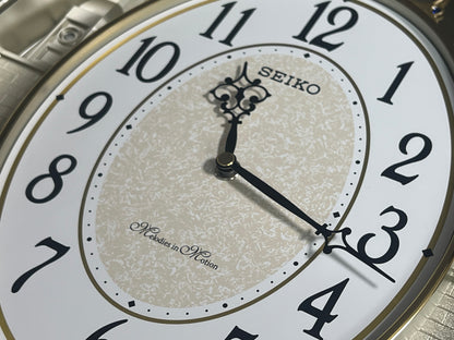 Seiko QXM369BRH “Golden Citadel” Melodies in Motion Musical Decorative Pendulum Wall Clock