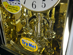 Rhythm “Crystal Dulcet II (Pearl)” Musical Motion Decorative Pendulum Mantel Clock - 4RH794WU03