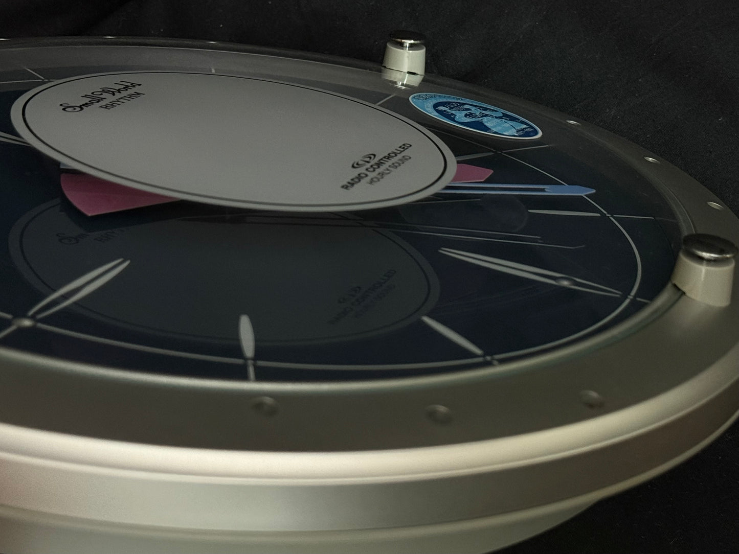 Rhythm "Small World Glad Duo" Magic Motion Musical Wall Clock from Japan with Dancing Hands - 4MN441RH03