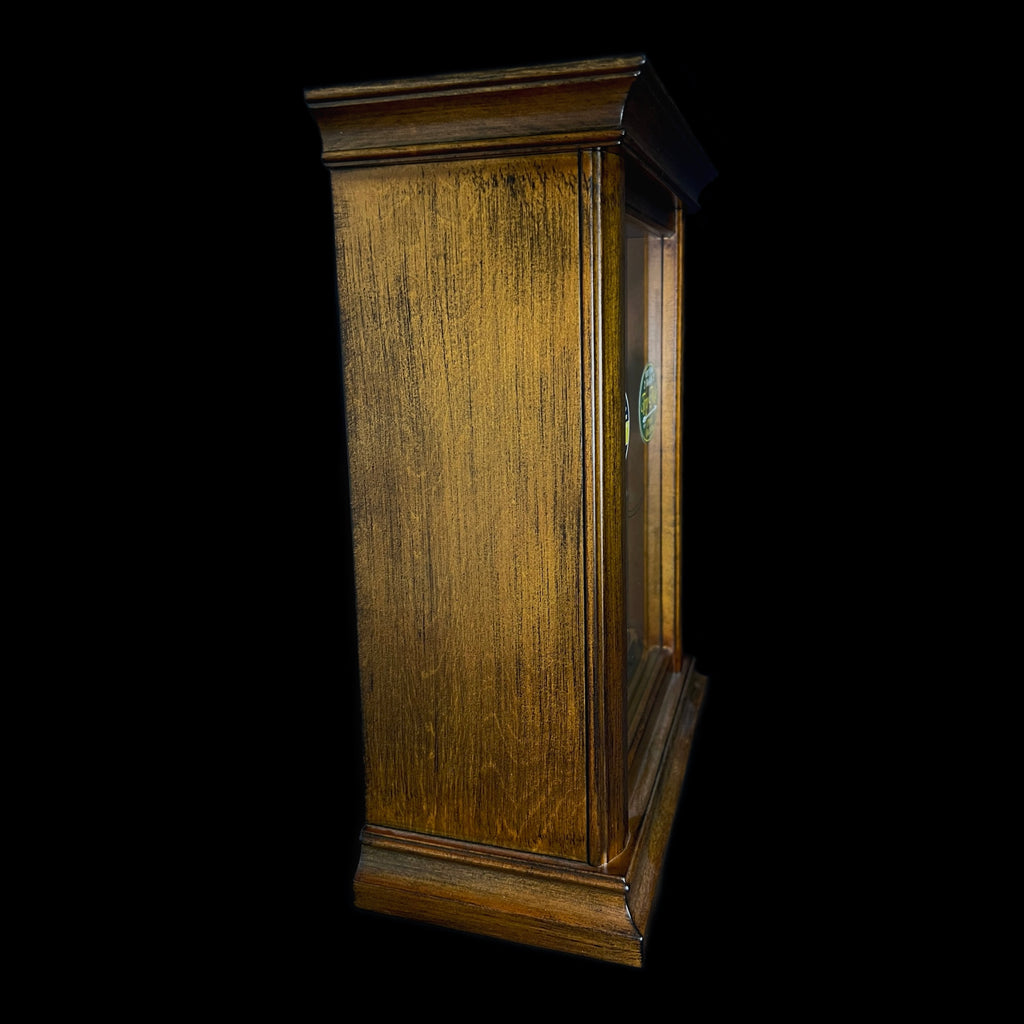 Rhythm “WSM Highland” Traditional Wooden Musical & Chiming Pendulum Mantel Clock with Embossed Steel Dial - CRH270UR06