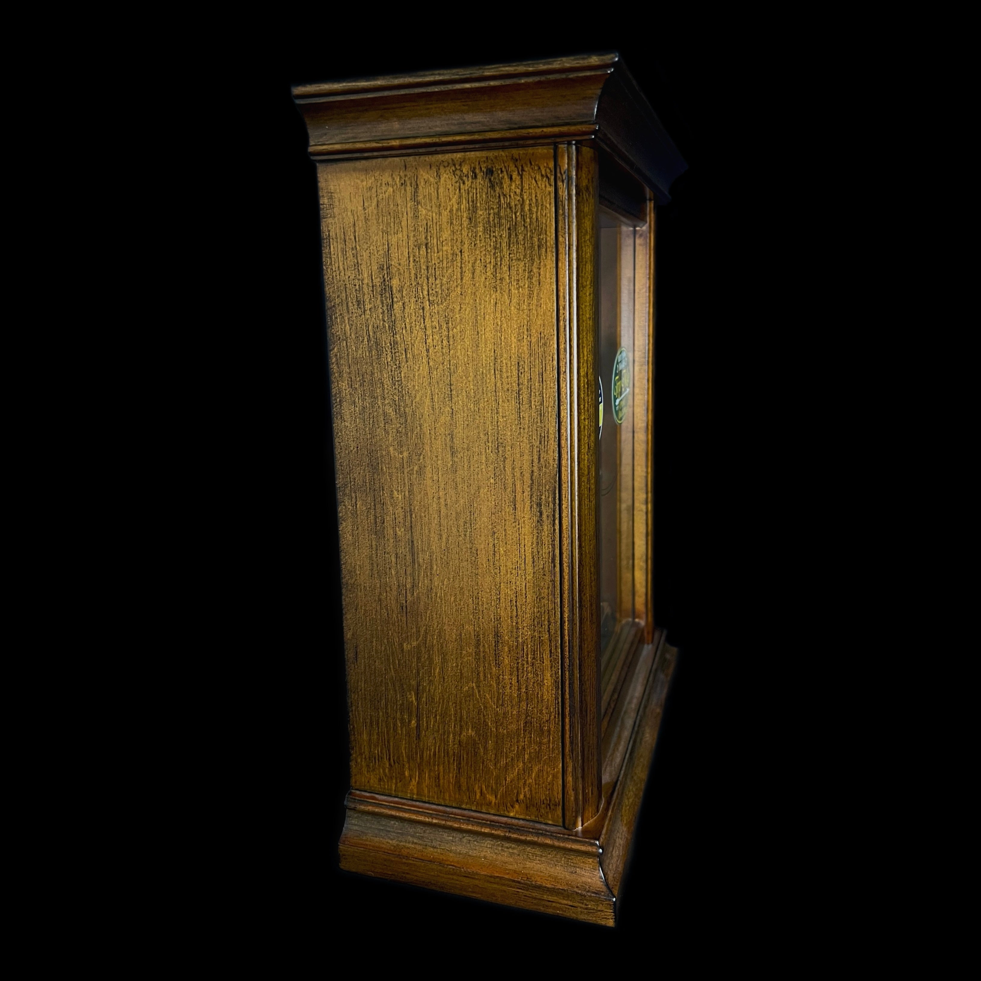 Rhythm “WSM Highland” Traditional Wooden Musical & Chiming Pendulum Mantel Clock with Embossed Steel Dial - CRH270UR06