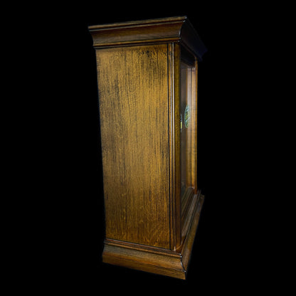 Rhythm “WSM Highland” Traditional Wooden Musical & Chiming Pendulum Mantel Clock with Embossed Steel Dial - CRH270UR06