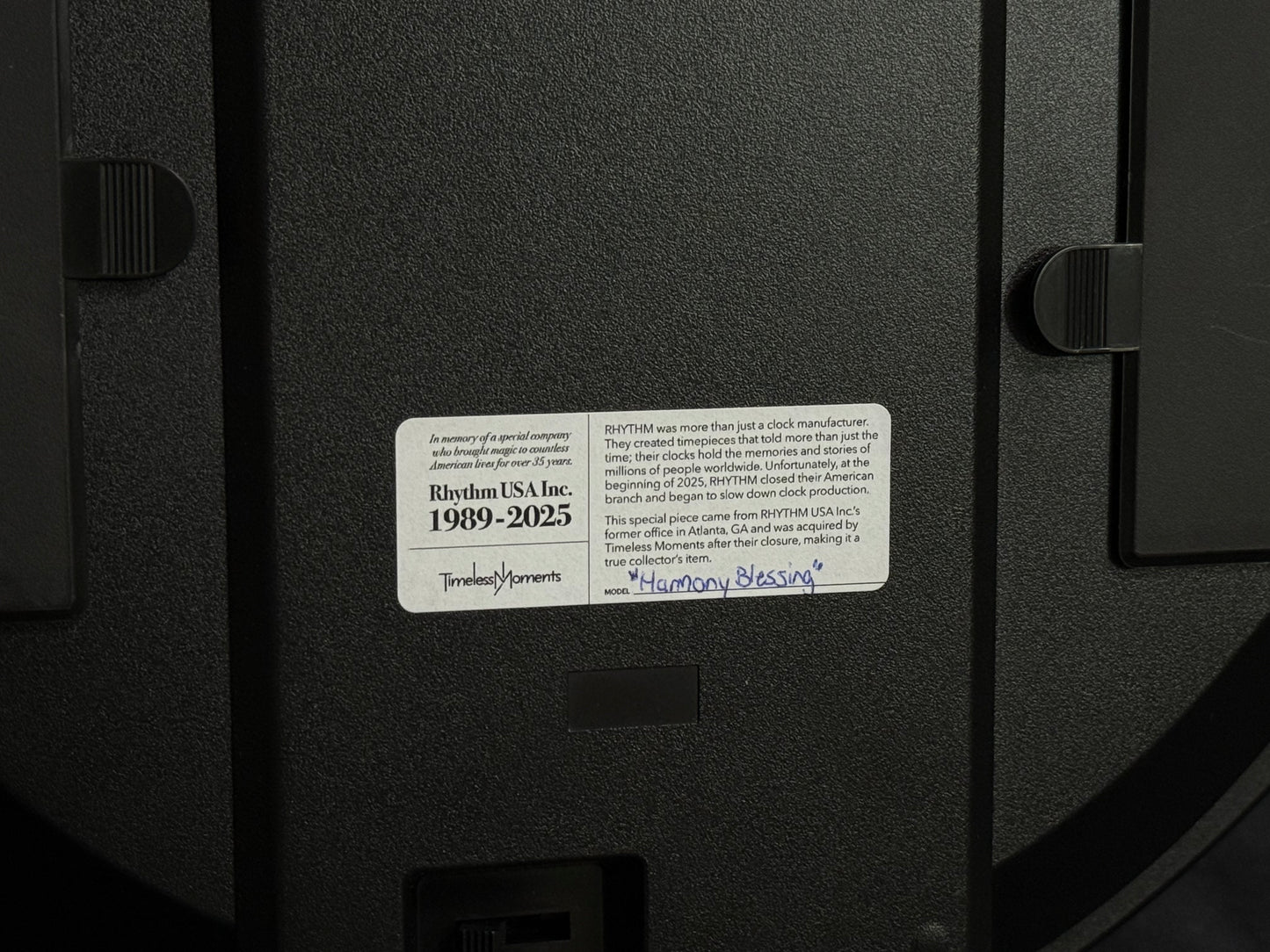 Rhythm "Harmony Blessing" Moving Dial Magic Motion Musical Wall Clock - 4MH423WR23