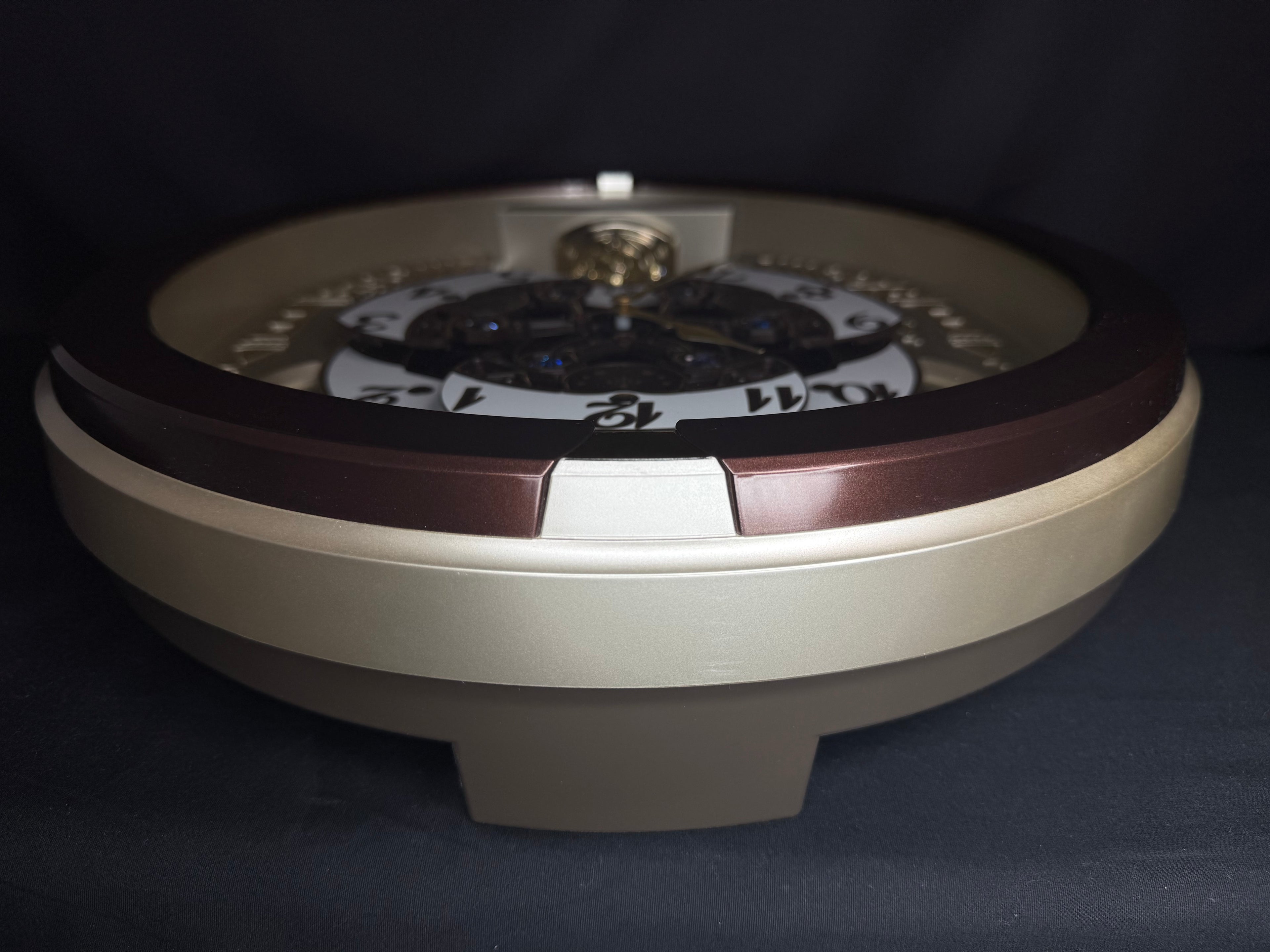 Seiko QXM491BRH "2013 Special Collector's Edition" Melodies in Motion Dancing Dial Musical Wall Clock with '70s Pop Music