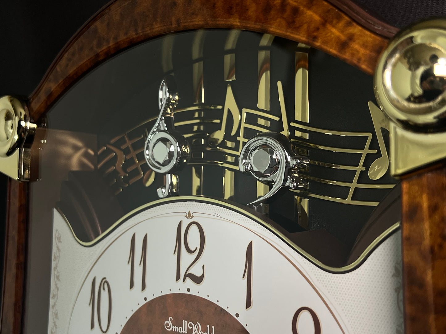 Rhythm “Concerto Entertainer II” Musical Motion Decorative Pendulum Wall Clock with Folk Songs - 4MH889WU23