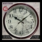 Rhythm 14-Inch Melody “Earth” Decorative Musical Wall Clock - CMH766UR06