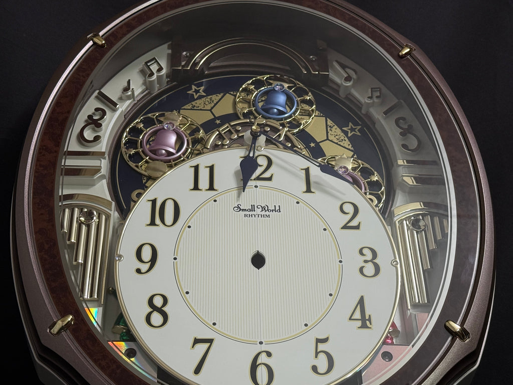 Rhythm "Harmony Blessing" Moving Dial Magic Motion Musical Wall Clock - 4MH423WR23