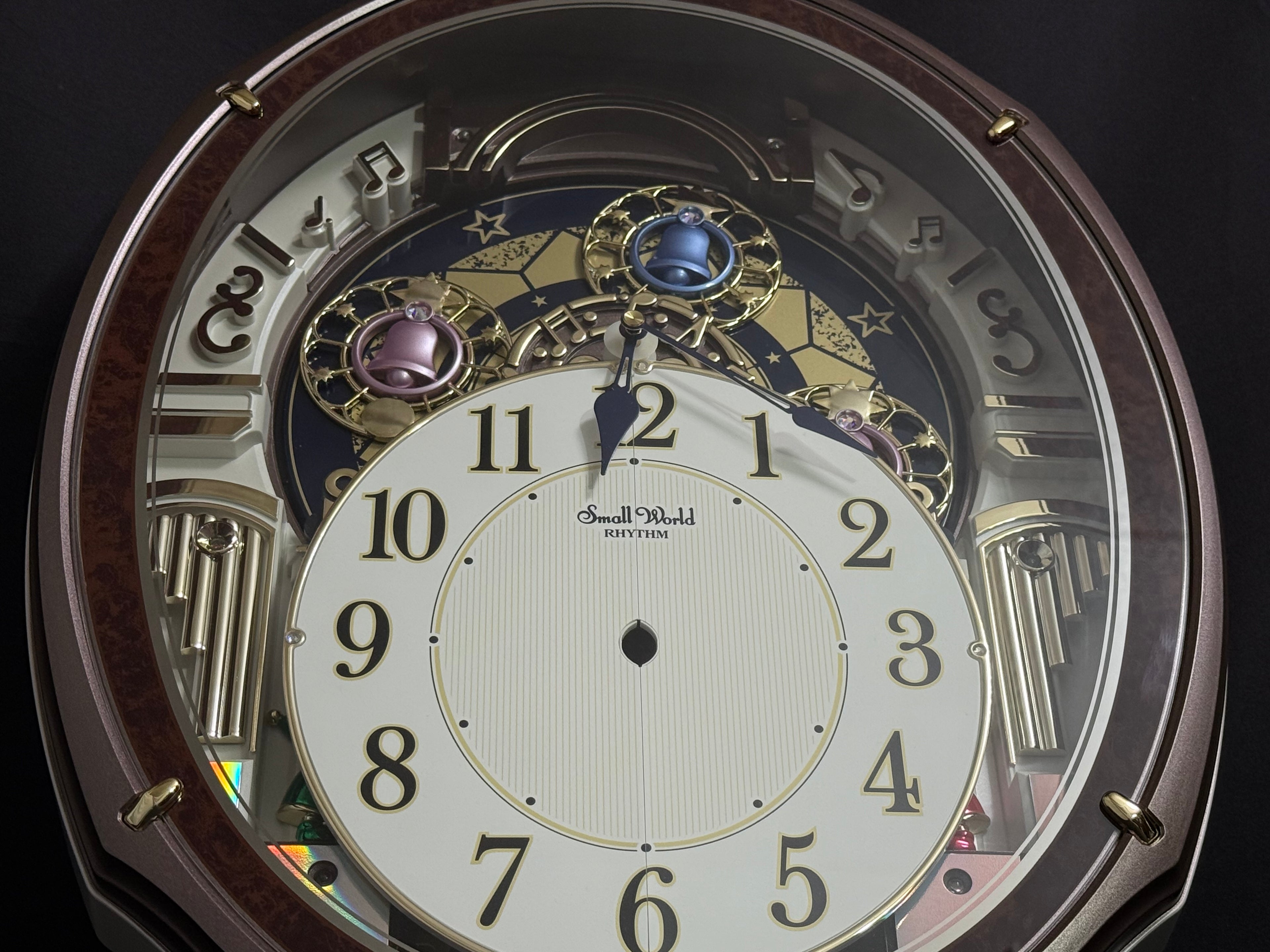 Rhythm "Harmony Blessing" Moving Dial Magic Motion Musical Wall Clock - 4MH423WR23