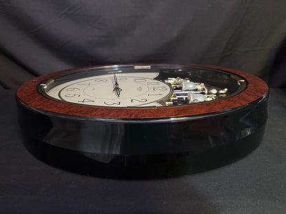 Rhythm "Small World Mènèt 2" Magic Motion Musical Wall Clock from Japan with Animated Figurines - 4MH690RH23